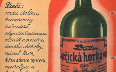 Plakát Zaječická hořká slovensky 1930