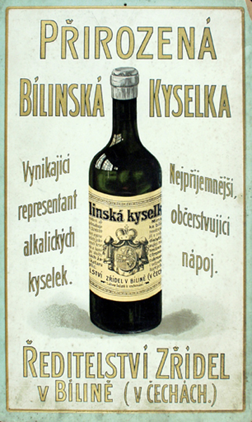 Přirozená Bílinská kyselka 1910