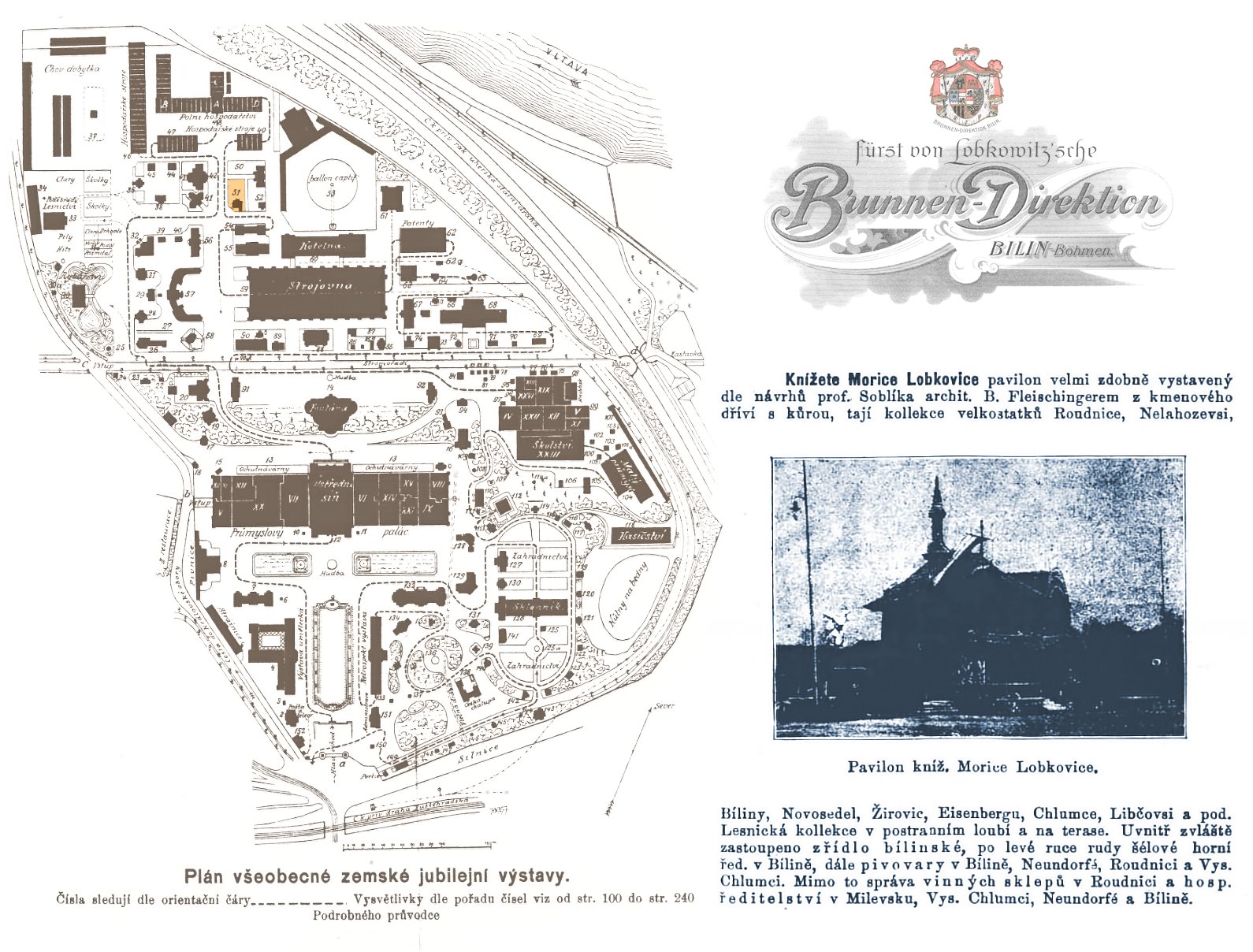Umístění Café Pavilonu v rámci výstaviště.