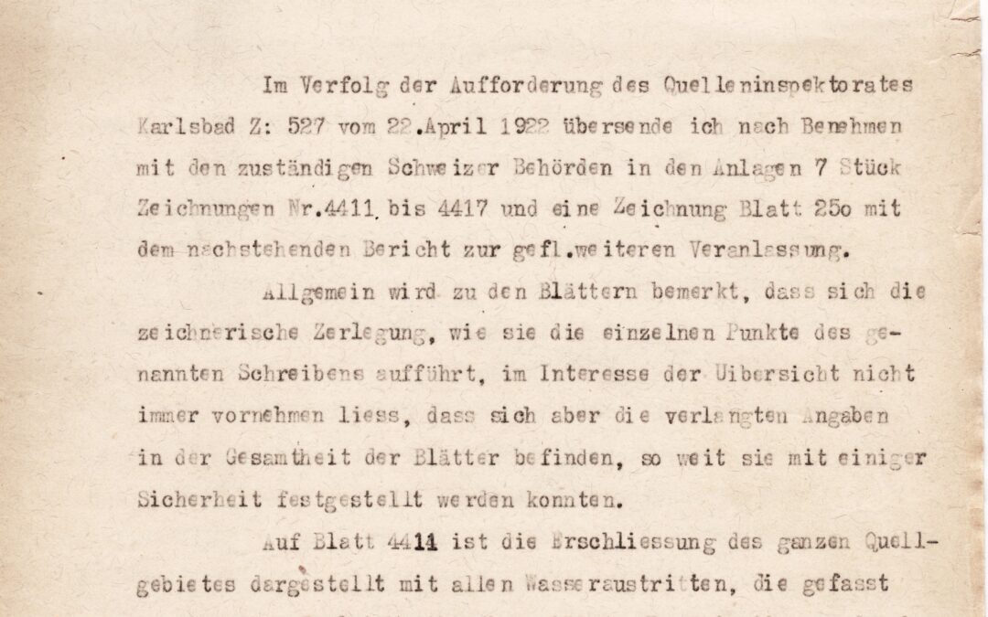 Technické srdce zřídel – Zpráva inženýra Scherrera (1922)