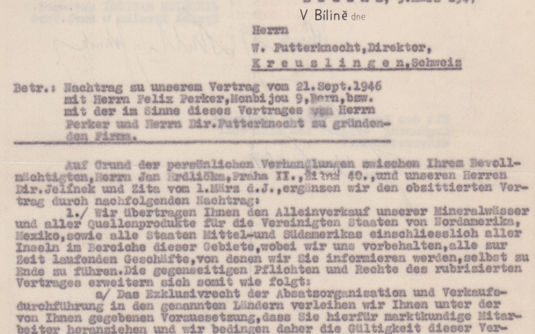 Poslední velký exportní plán Maxe Lobkowicze (1947)